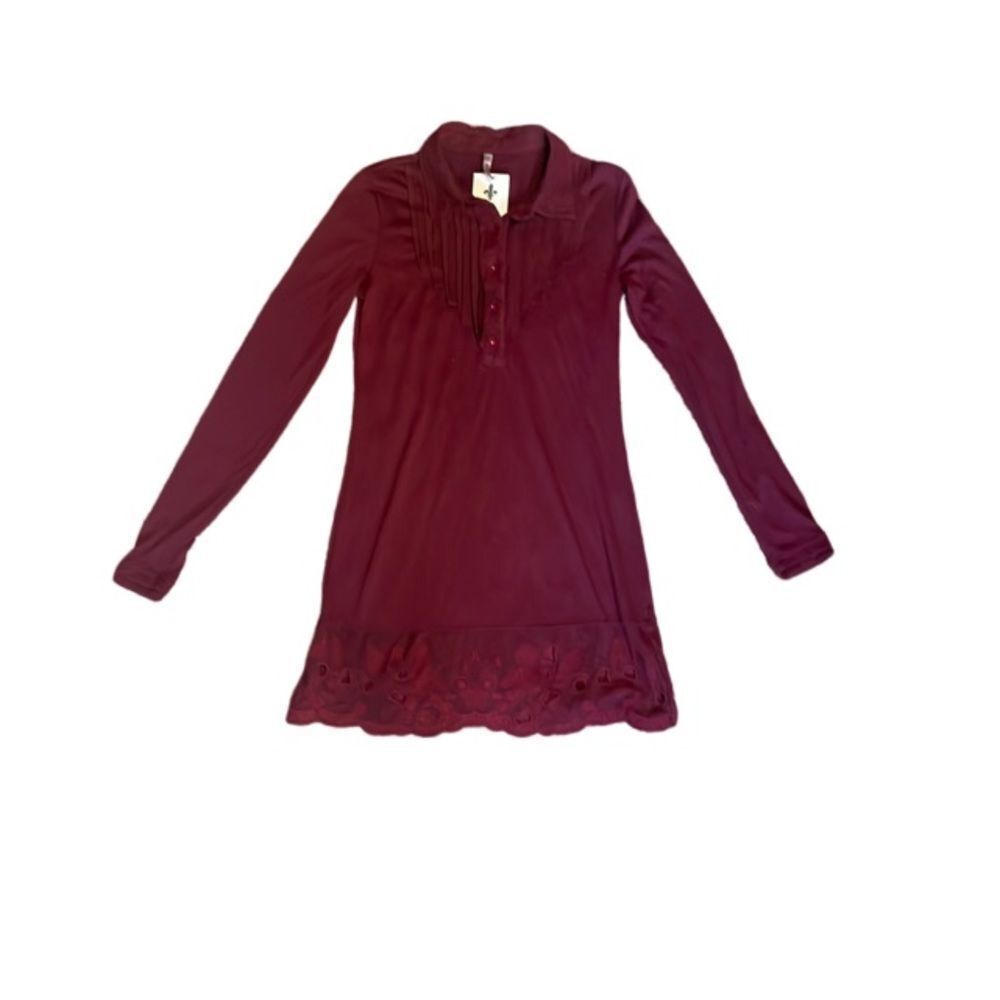 Monoreno Longsleeve Burgundy Shirt
